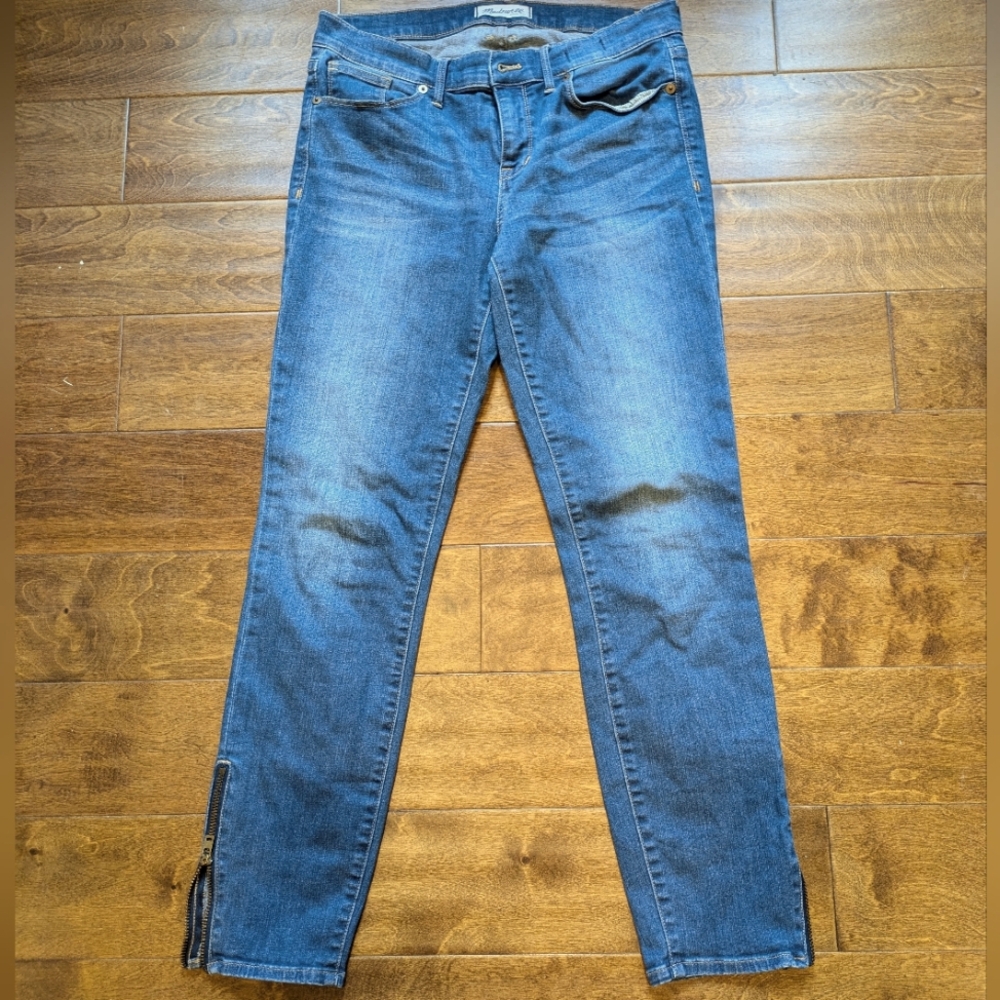Madewell Size 29 Zipper Ankle Skinny Jeans